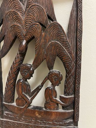 Scultura in legno africana fatta mano Ebano