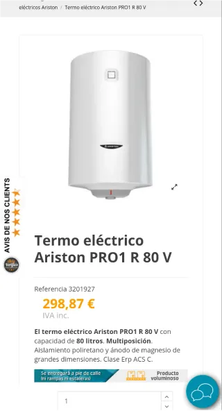 Termo eléctrico ARISTON