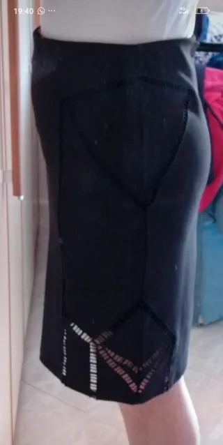 Gonna H&M nera al ginocchio