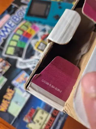 Game Boy Color CAJA ORIGINAL Azul Turquesa