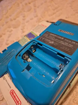 Game Boy Color CAJA ORIGINAL Azul Turquesa