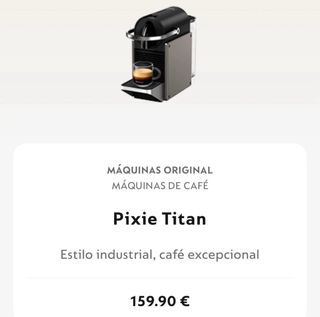 Nespresso Pixie Titan – Modelo actual en tienda