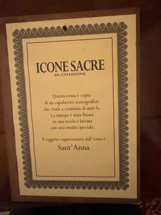 Lotto 5 icone sacre religiose