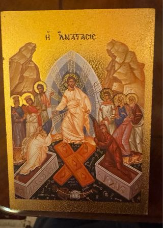 Lotto 5 icone sacre religiose