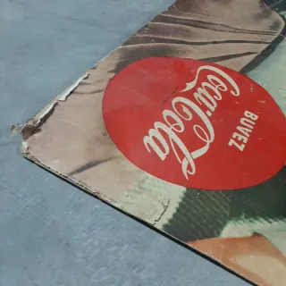 Póster Frances Coca-Cola Gran Formato Años 60