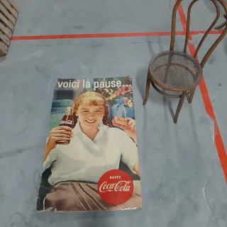 Póster Frances Coca-Cola Gran Formato Años 60