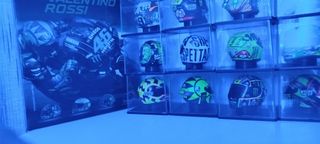 Coleção Miniaturas Capacetes Valentino Rossi