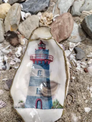 Concha Decorativa Joyero Faro
