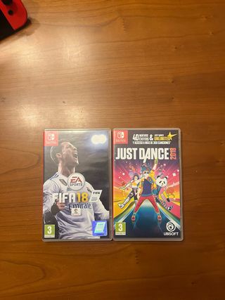 Giochi Nintendo Switch FIFA 18 e Just Dance 2018