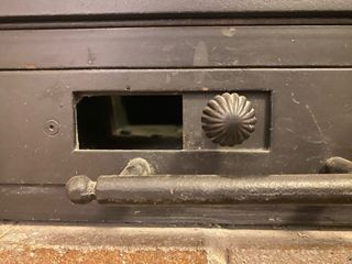 Casete de chimenea empotrable en hierro fundido