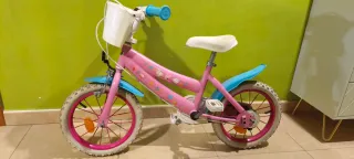 Bicicleta niña Peppa Pig con ruedines