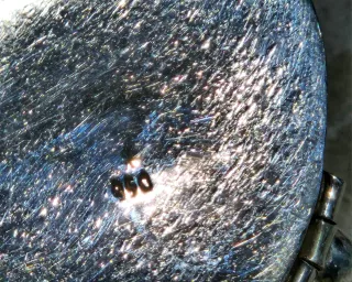 Colgante azul con plata