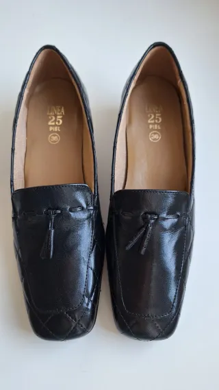 Zapatos planos negros mujer