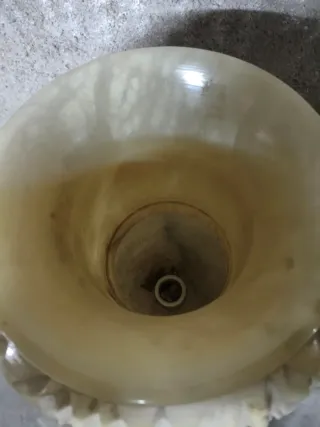 Lámpara de pie vintage mármol beige