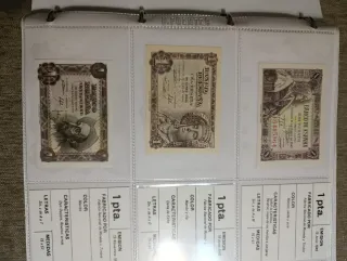 Billetes Estado Español 1936-1974,   15 billetes