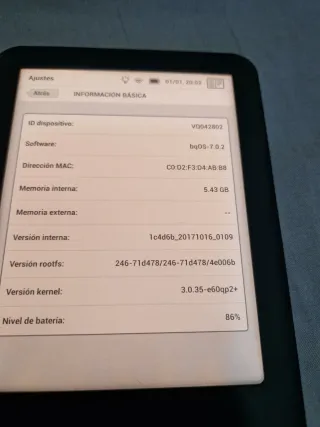 Libro electrónico BQ Negro Cervantes 4