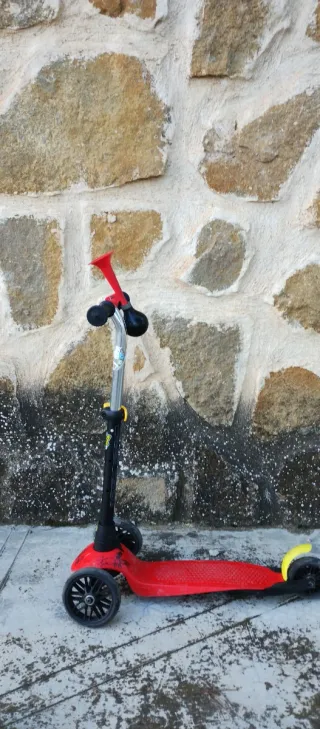 Patinete infantil 3 ruedas rojo