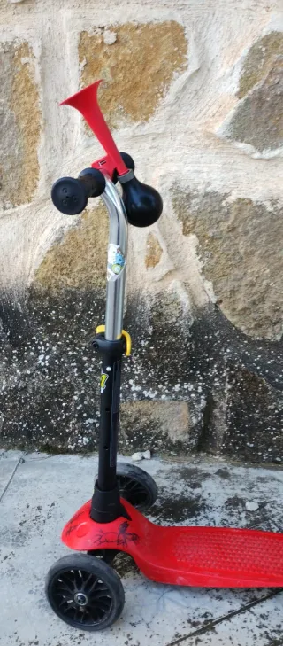 Patinete infantil 3 ruedas rojo