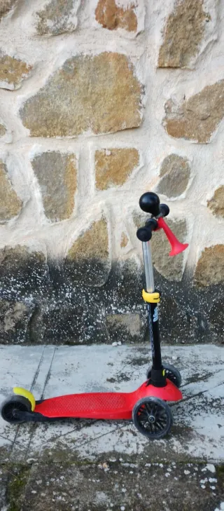 Patinete infantil 3 ruedas rojo