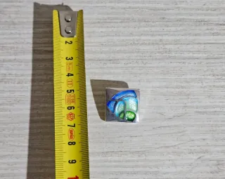 Colgante plata esmaltado azul y verde