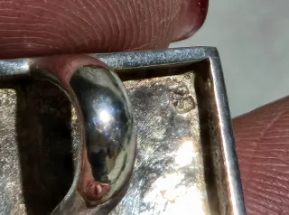 Colgante plata esmaltado azul y verde