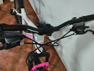 Bicicleta Megamo Open 26 Blanca y Rosa