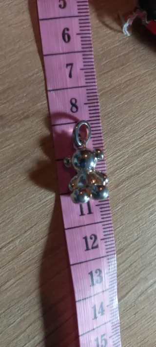 Colgante oso Plata
