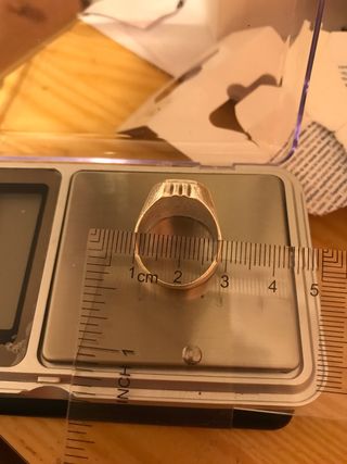 Anillo de plata con sello