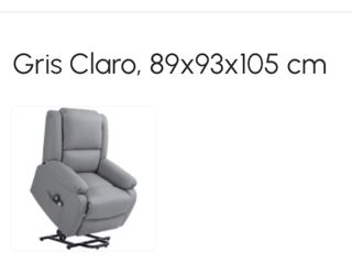 Poltrona elettrica sollevatore grigia