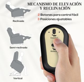 Poltrona elettrica sollevatore grigia