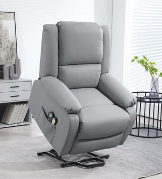 Poltrona elettrica sollevatore grigia