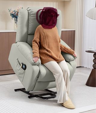 Poltrona elettrica sollevatore grigia