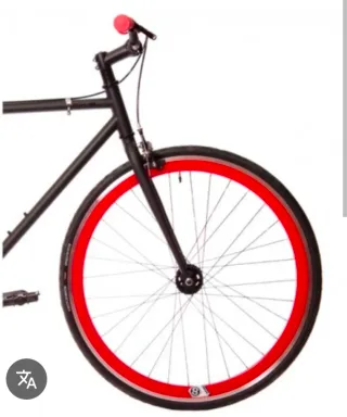 Bici Urbana Fixie Negra y Roja