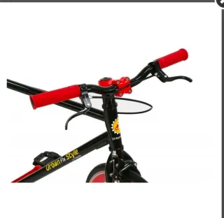 Bici Urbana Fixie Negra y Roja