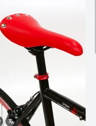 Bici Urbana Fixie Negra y Roja