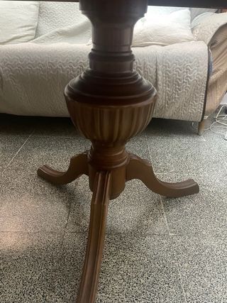 Mesa comedor madera ovalada extensible