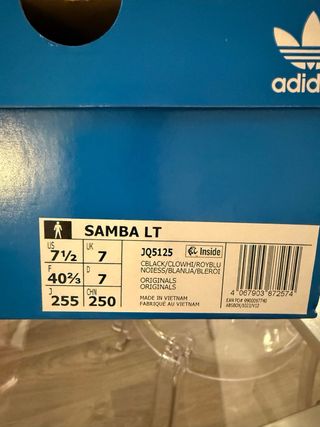 Adidas Samba Zapatillas Negras y Azules.