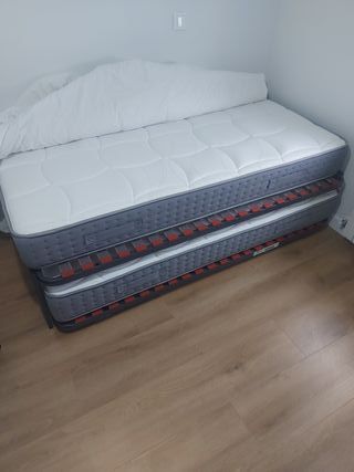 Cama nido 90x190 + 2 colchones nuevos