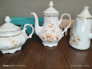 Juego 3 Piezas Porcelana Bavaria Vintage