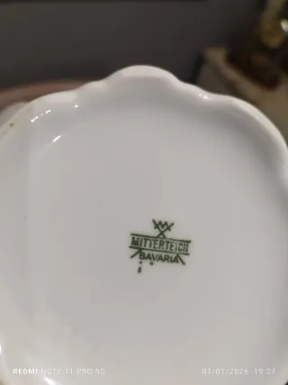 Juego 3 Piezas Porcelana Bavaria Vintage