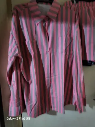 Conjunto divertido rayas manga larga