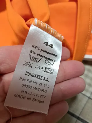 Camiseta naranja mujer talla XL