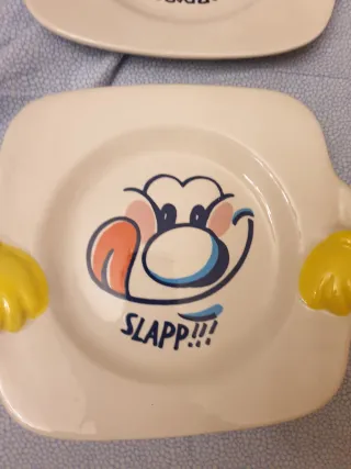 Set 6 Piatti Tazze Pazze Ceramica