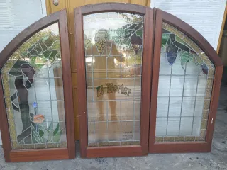 Ventanas cristaleras teca vitral