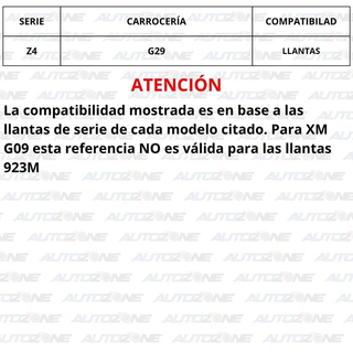 Emblemas BMW full white 56 mm para llantas (4 u.)