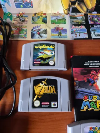 Nintendo 64 + Juegos + Folletos