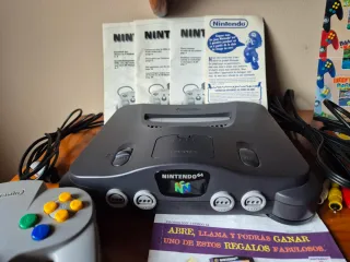 Nintendo 64 + Juegos + Folletos