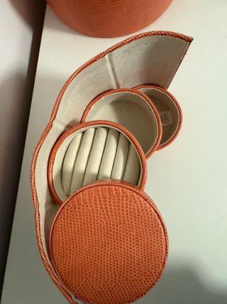 Joyero Naranja Estilo Cocodrilo - Corte Inglés