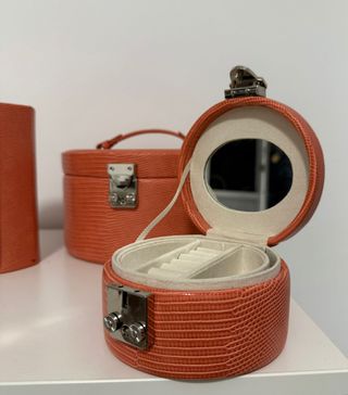 Joyero Naranja Estilo Cocodrilo - Corte Inglés