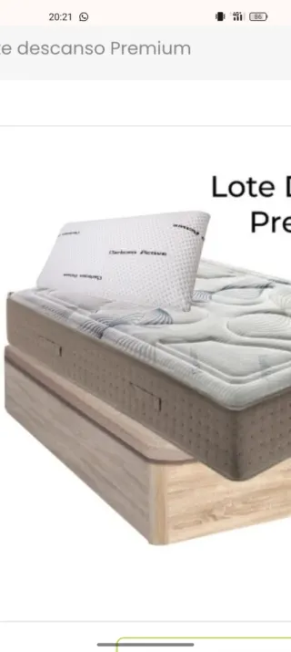 Canapé y Colchón Madera